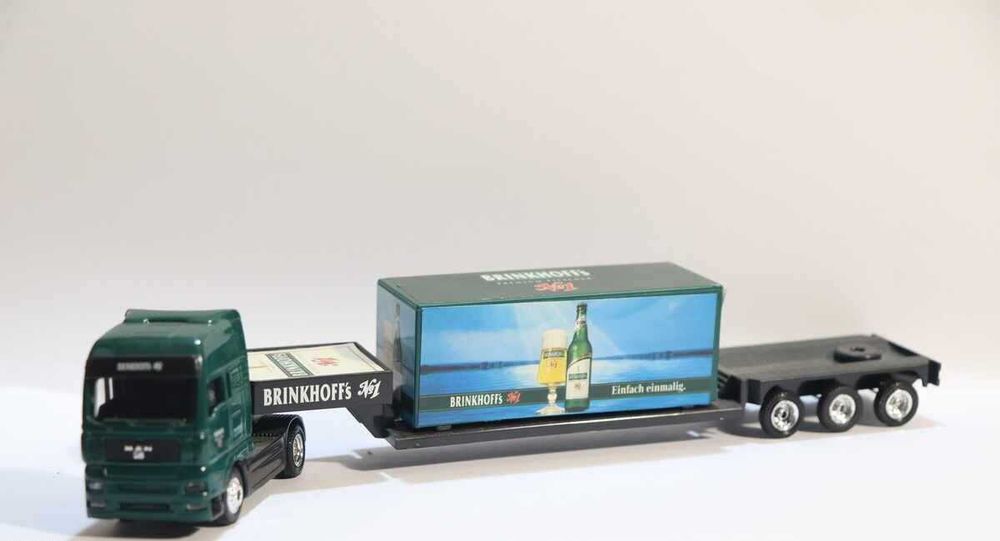 Модел камион 1/87 3броя тема Бира MACK  MERCEDES BENZ Ман Tuborg