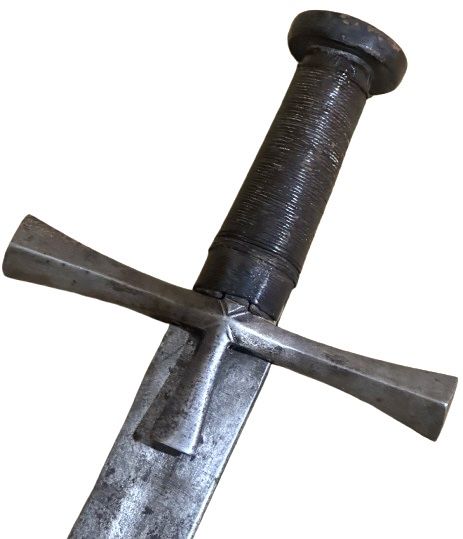Raritate! Sabie istorică.! Africană KASKARA – Sudan, sec. XIX – Marcaj rar „Lupul din Passau”! Colectie! Decorativa!Factura!