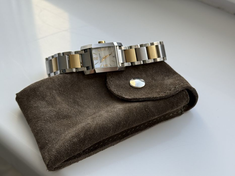 Ceas Baume Mercier Diamant Tank aur masiv 18k dama schimb cu cartier omega breitling