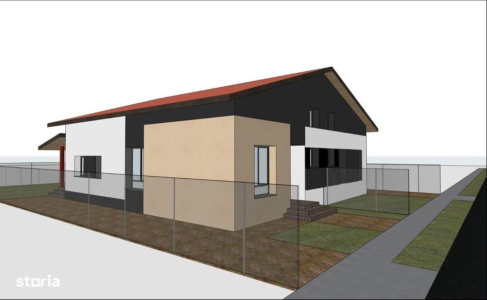 Casă nouă cu mansardă în Săcălaz - 300 mp