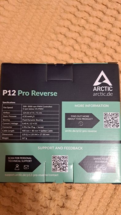 Вентилятор для ПК Arctic P12 pro Reverse