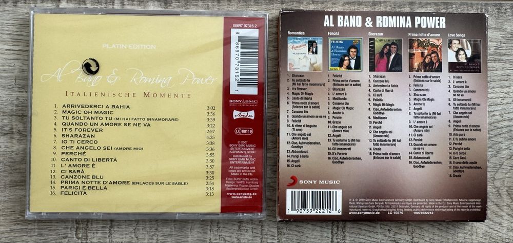 Cd-uri originale italo-disco - Al Bano & Romina Power