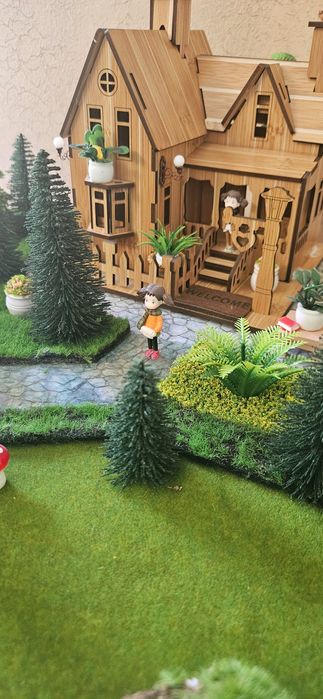 Макет готовый реалистичный, Подарок детям игрушка,кукла,домик, подарки