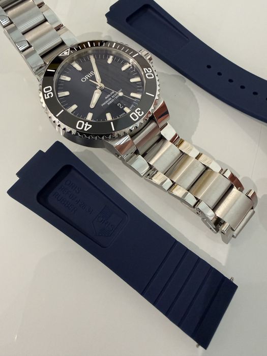 Oris Aquis 43.5 Blue Dial Full Set / Timeland“,