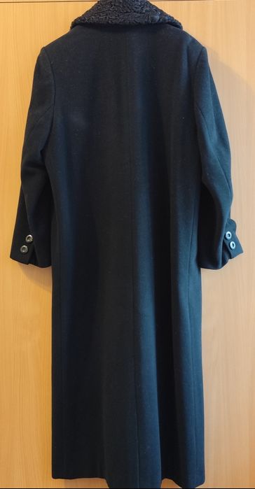 Palton din stofa de lana naturala