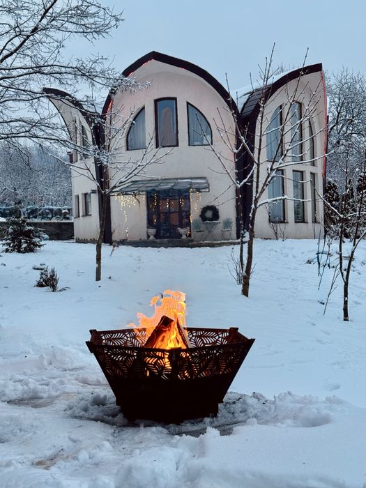 Focar exterior cu grill din otel 3 mm demontabil