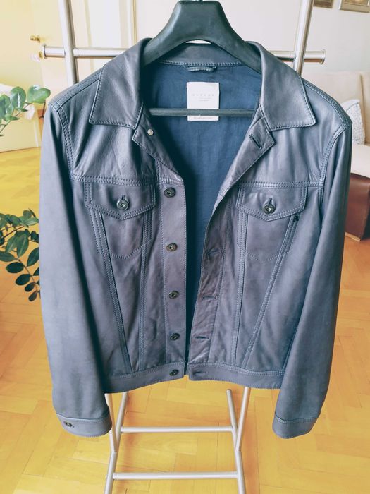 Kожено яке Replay, тъмносиньо, размер М. Ново!