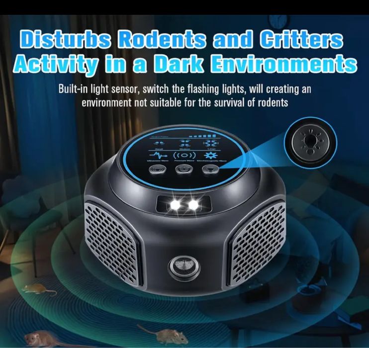 Ултразвуков апарат против гризачи, плъхове,насекоми