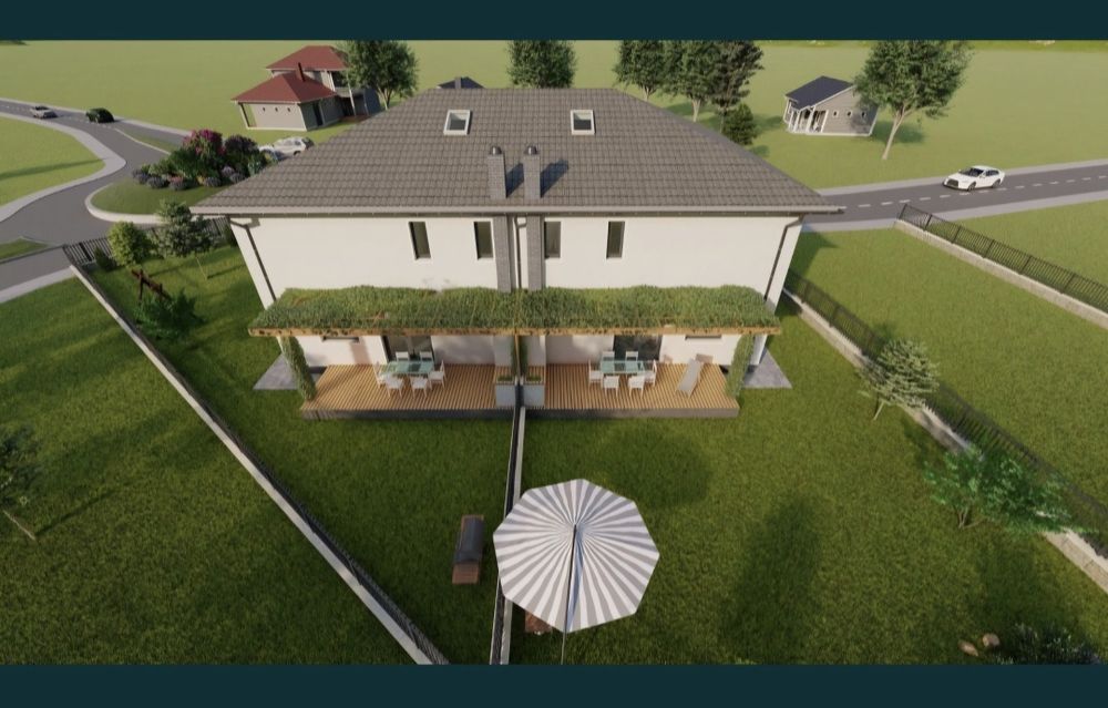 Vand în CHINTENI teren intravilan, 713 mp, cu PROIECT AUTORIZAT-DUPLEX