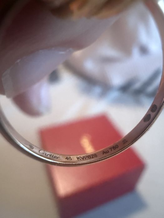 Inel CARTIER TRINITY SEVEN RAWS marimea 46 ,18 ct