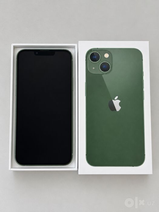iPhone 13 128GB Green • АКБ 87% • Идеал