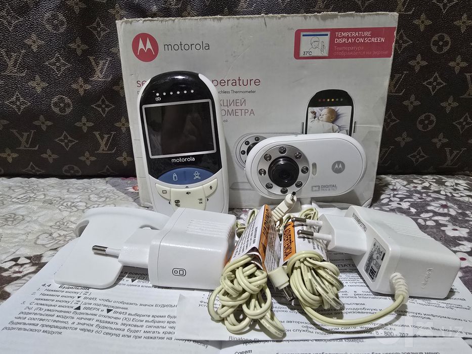 Видео няня бейбифон babyphone с функцией сенсорного термометр Motorola