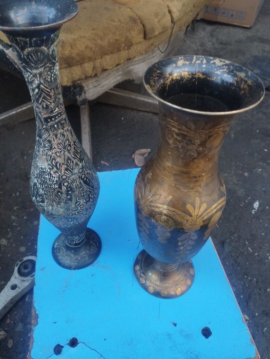 Ваза цветочная латунь