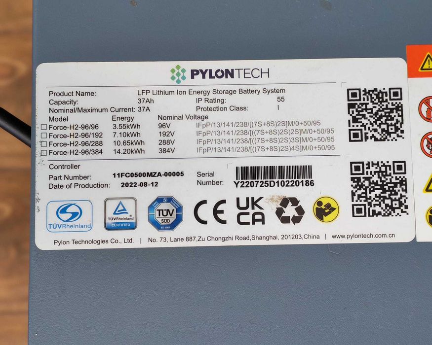 Modul Acumulator Pylontech Force H2 FH9637M (3.55 kWh) – Nou / Testat