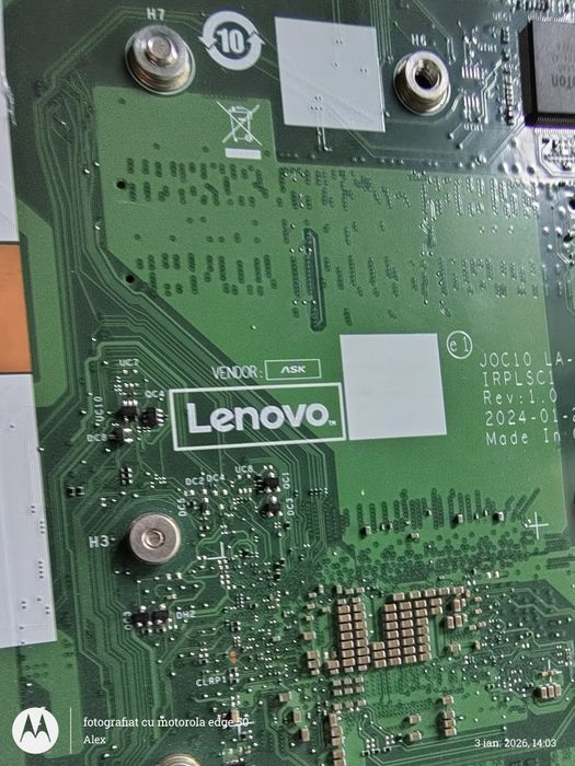 Placă de bază Lenovo Mini PC Ddr5 8gb Intel core i3 13th gen ssd 256gb