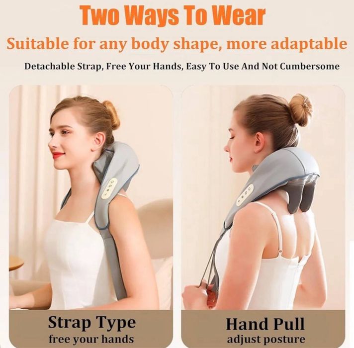 Электрический беспроводной массажер для шеи