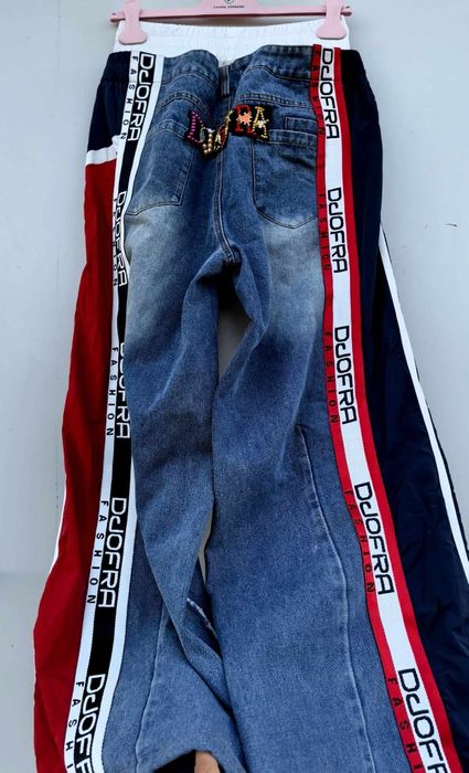 Djofra уникални дамски дънки бойфренд М/Л размер