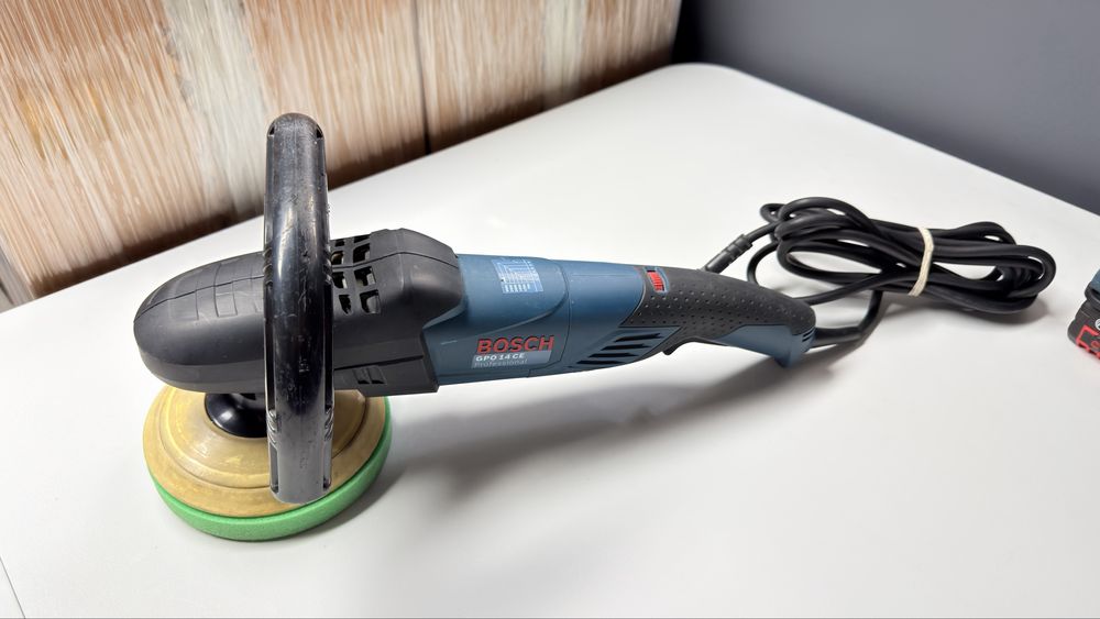 Mașină/flex electrică de lustruit/polișat/polish BOSCH PROFESSIONAL GPO 14 CE,stare foarte bună, burete inclus