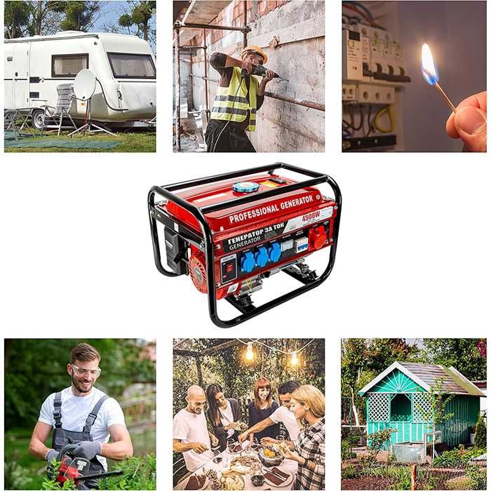 Генератор за ток 4500W - за къмпинг, градина