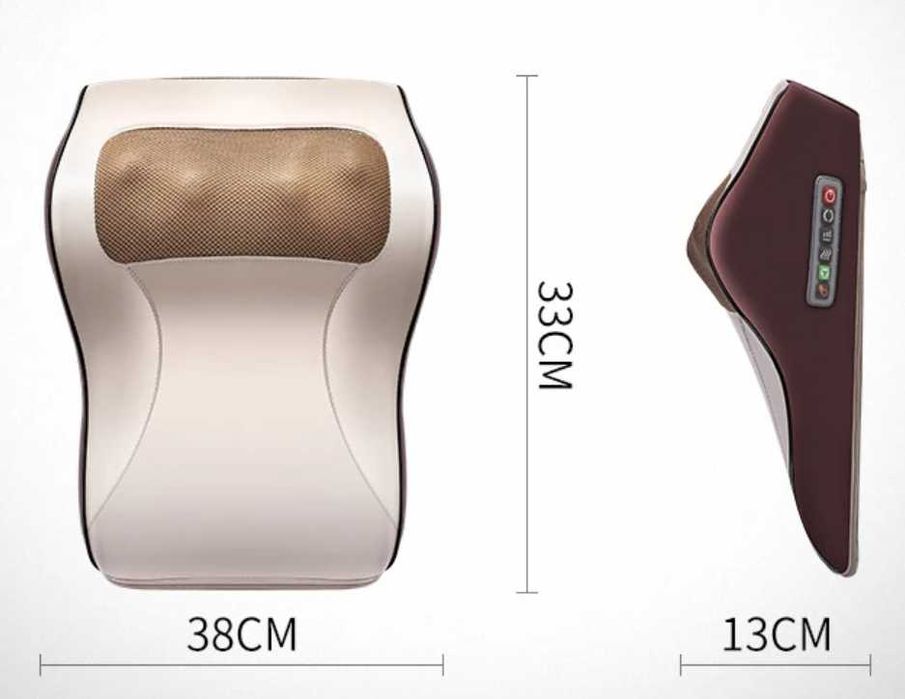 Perna de masaj pentru maini, gat, umeri, spate, cu incalzire, 12V/220V