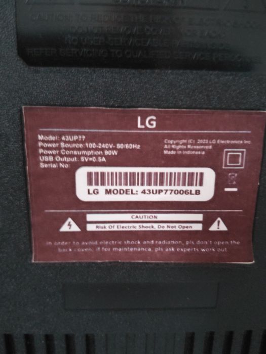 Телевизор на запчасти