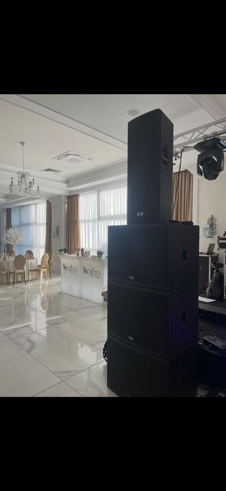 Sistem Dynacord XA3 complet 2xVL212 2xPSD218 4xPSE218(conectica +huse)