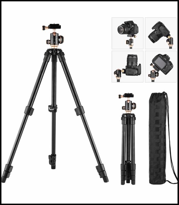 Проф. Трипод. Фото. Видео. Панорама. Макро. глава. Статив за камера.