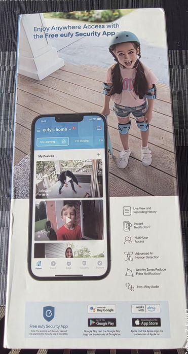 Комплект от 2 камери EufyCam 2C PRO 2K, бял, водоустойчив IP67