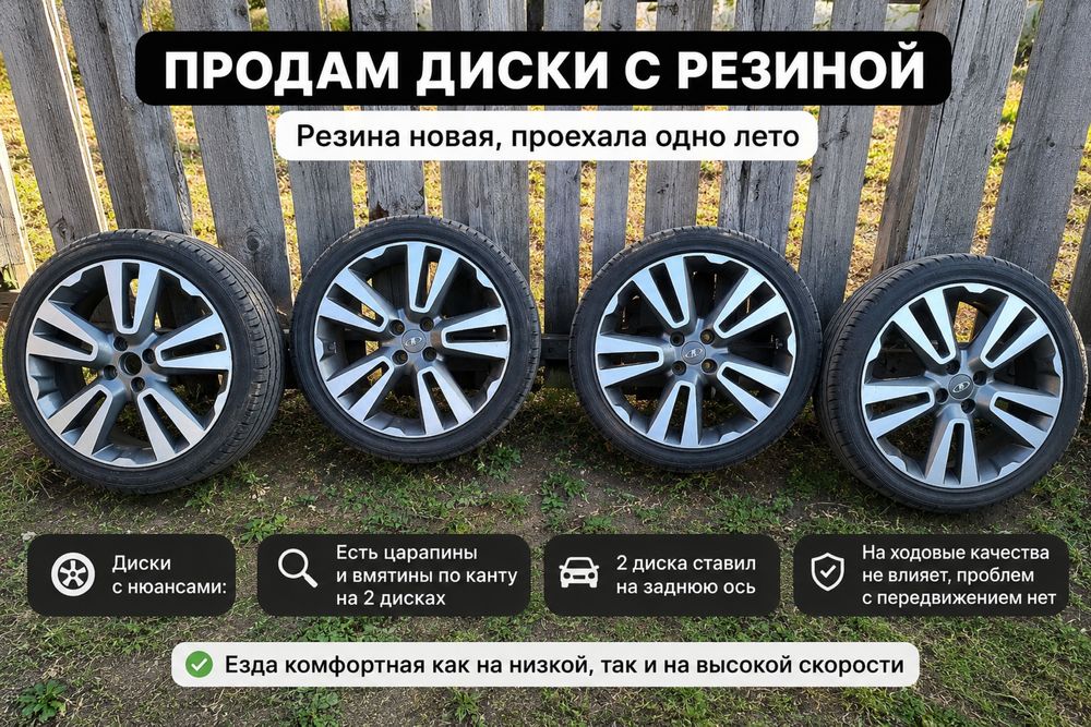 Продам диски с новой резиной