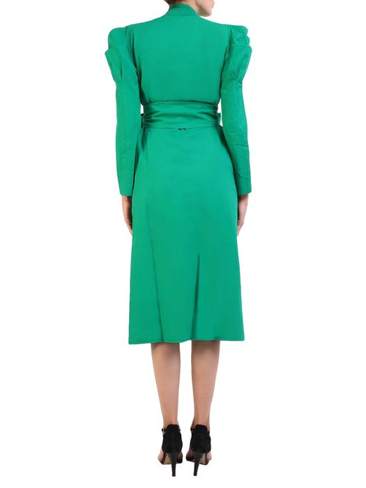 Rochie midi, stofa de bumbac, esarfa din voal, Nicoleta Obis, M, noua