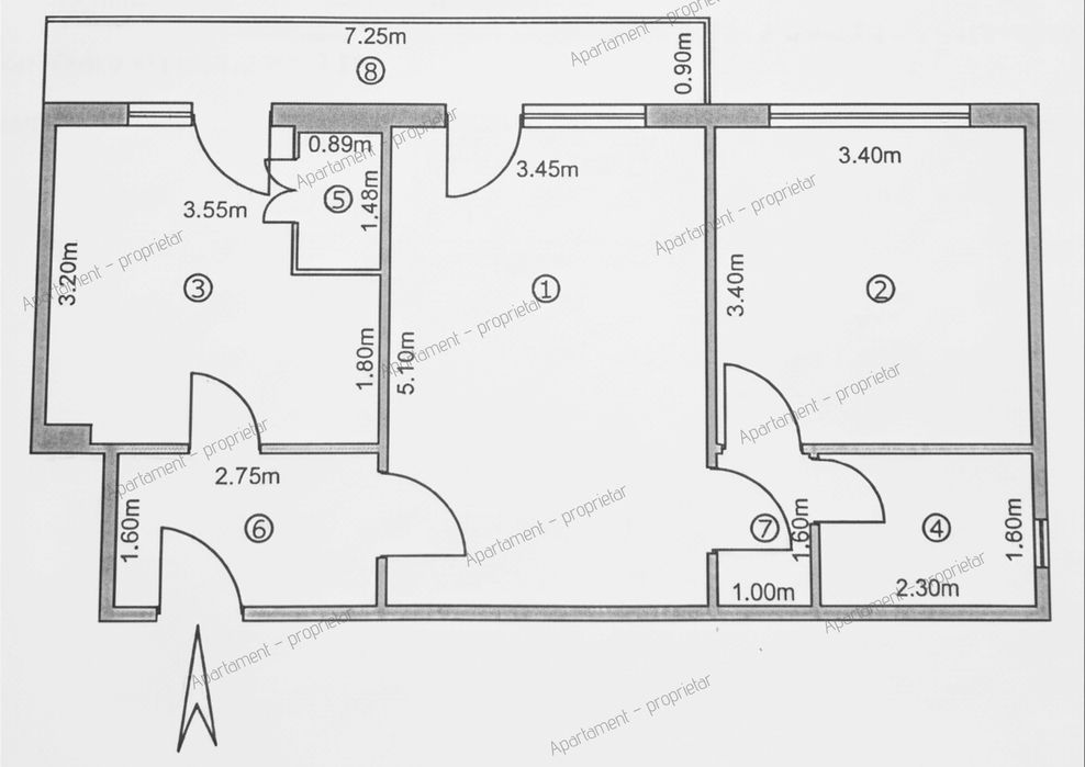 Apartament 2 camere – etaj 1/10 – proprietar – 0% comision