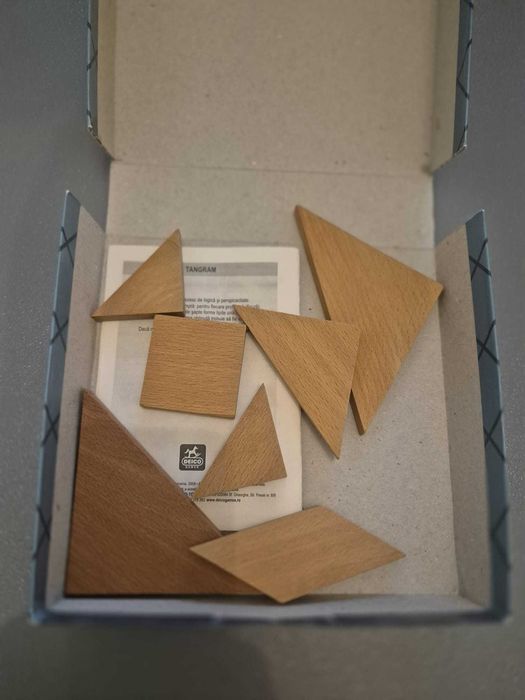 joc Tangram lemn natur