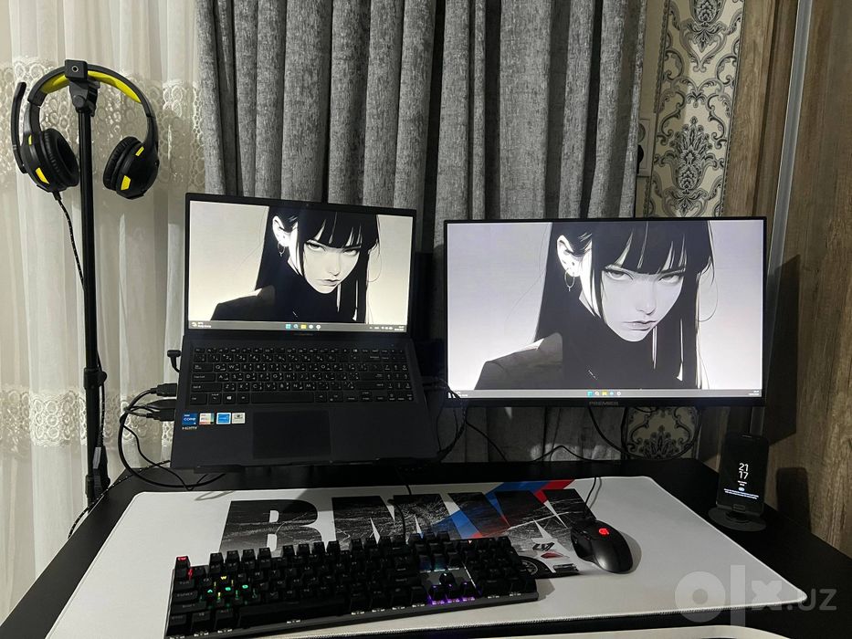 Polniy Setup sotiladi! Asus ExpertBook + Monitor + Stol va hamma devay