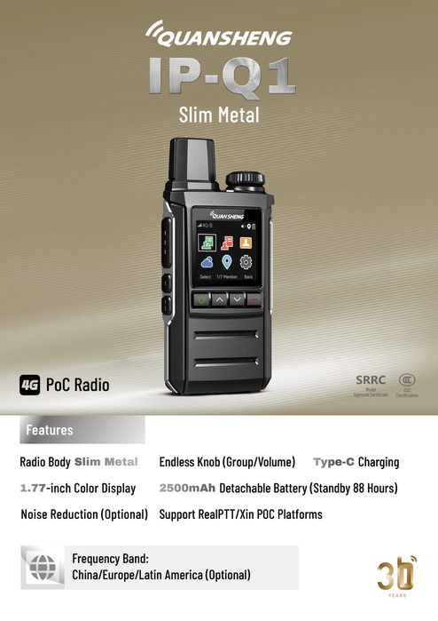 Quansheng IP-Q1 — 4G PoC радиостанция 2бр.