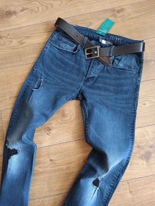 DIVIDED Hови гъзарски еластични дънки ръст 164/174