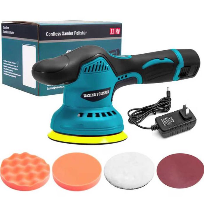 Aparat Polish Auto Fără Fir 2 Acumulatori 12V 2500-5000 RPM 8 Viteze