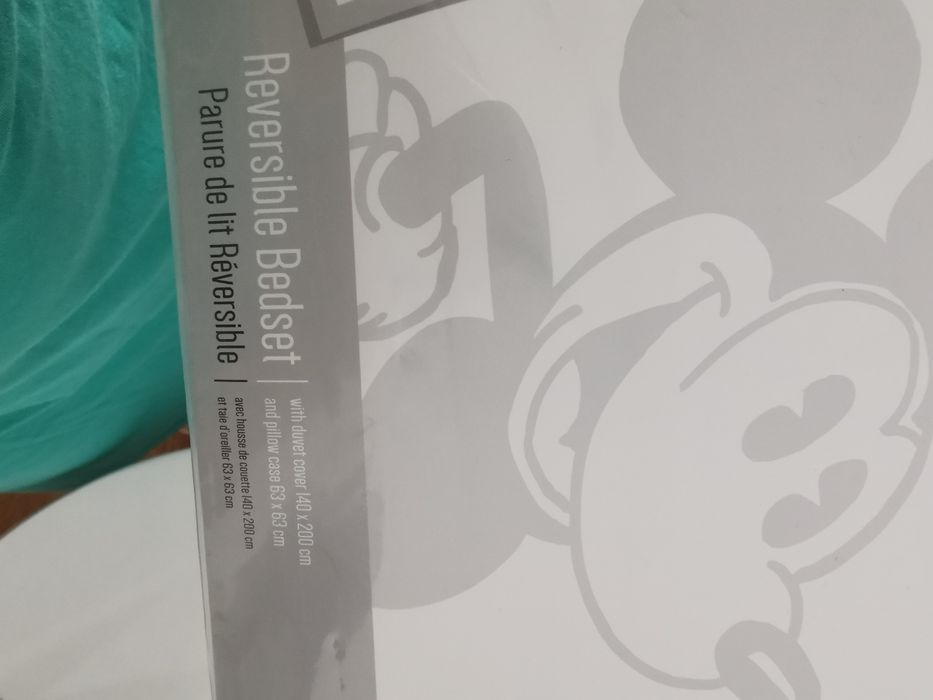 Lenjerie de pat - Mickey Mouse - Reversibila / cu 2 fete