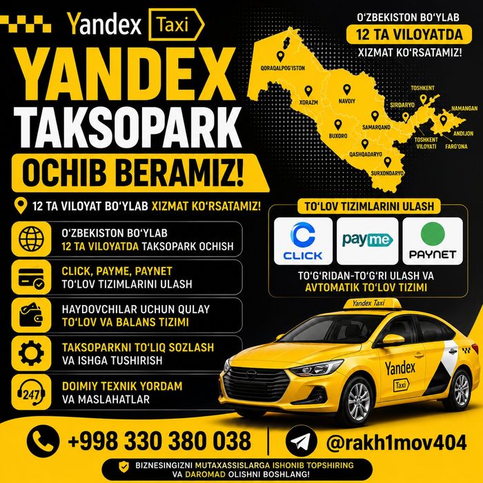Yandex taksopark sotilada 1500$