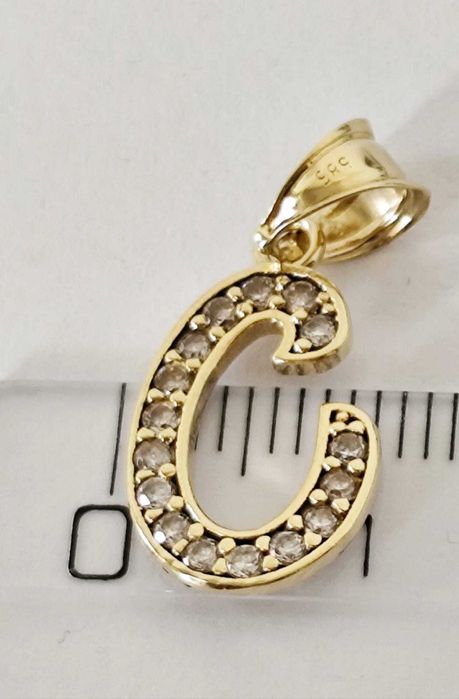 Pandantiv - Litera C         aur 14K 1.04 gr (AG35 B 34664.2) Garantie 2 ani !