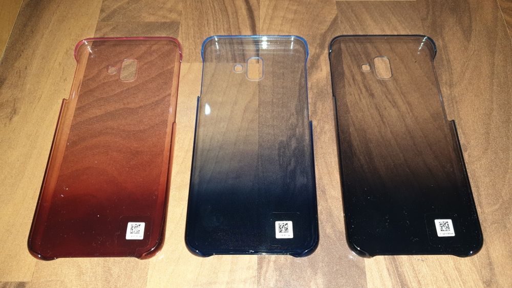 Husa originala Samsung Gradation Cover Galaxy J6+ J6 Plus +folie cadou