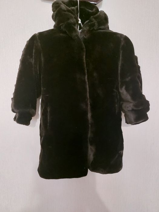 Шубка на девочку, коричневая