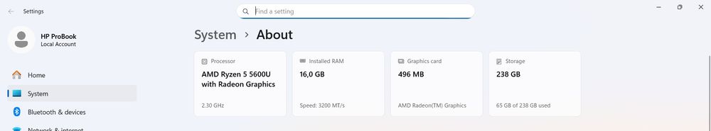 HP ProBook 455 G8 | Ryzen 5 5600U | 16GB RAM | 256GB SSD