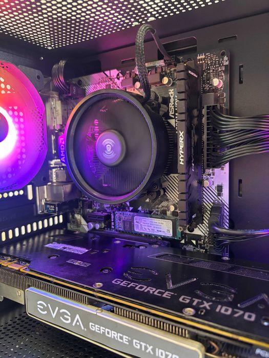 Геймърски компютър AMD Ryzen 5 1600, GTX 1070 8GB, 16GB ram
