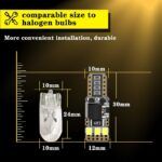 Лед крушки 2бр. за габарит T10-W5W 6LED 12V 5W- А 2930-4