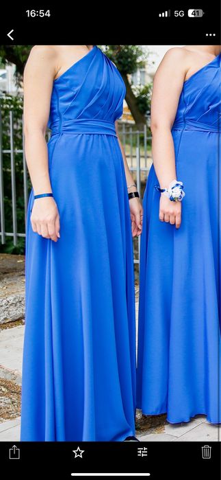 Шаферска синя рокля