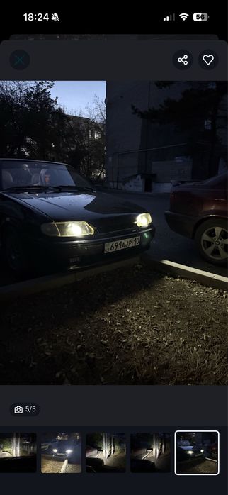 Led фары на ваз 2114