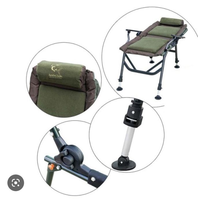 Scaun Crap Baracuda HXC 021 Cu Perna Fleece Sezut Plusat New Carp