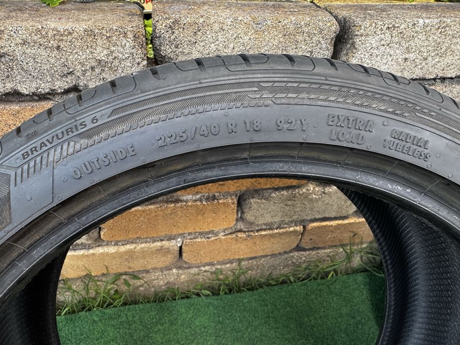 4 броя Летни гуми 225/40 R18 BARUM BRAVURIS 6 и 255/35 R18 BARUM BRAVURIS 5 Спорт Пакет