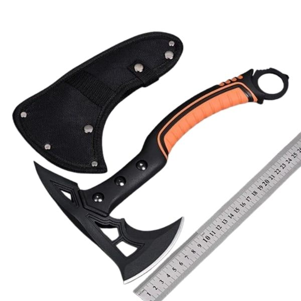 Set doua topoare multifunctionale cu lama dubla + 2 cutite, 33.5 cm