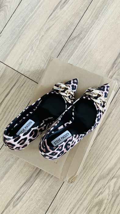 Обувки на висок ток Steve Madden, леопард